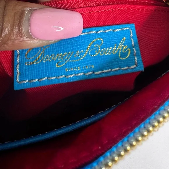 Dooney & Bourke White and Blue Crossbody Bag - Picture 10 of 12